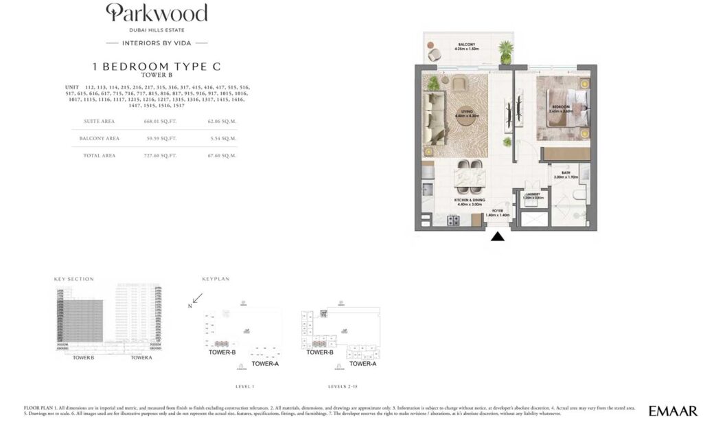 parkwood - 1 Bedroom Type C