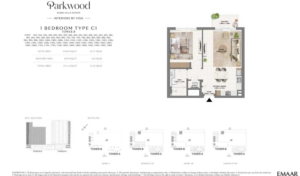 parkwood - 1 Bedroom Type C1