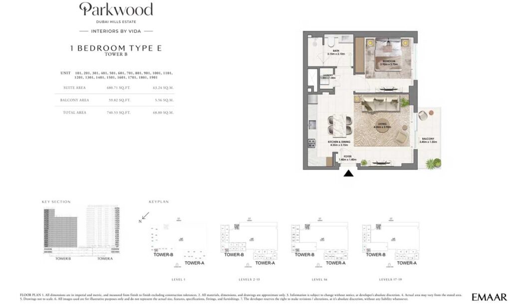 parkwood - 1 Bedroom Type E