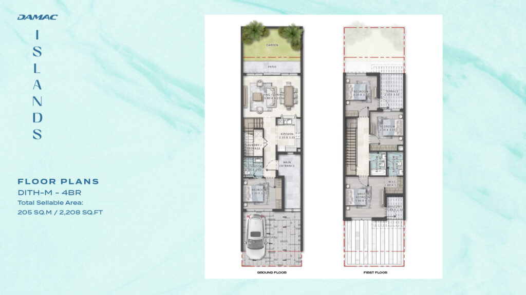 DAMAC ISLANDS - Floor Plans - DITH-M- 4BR